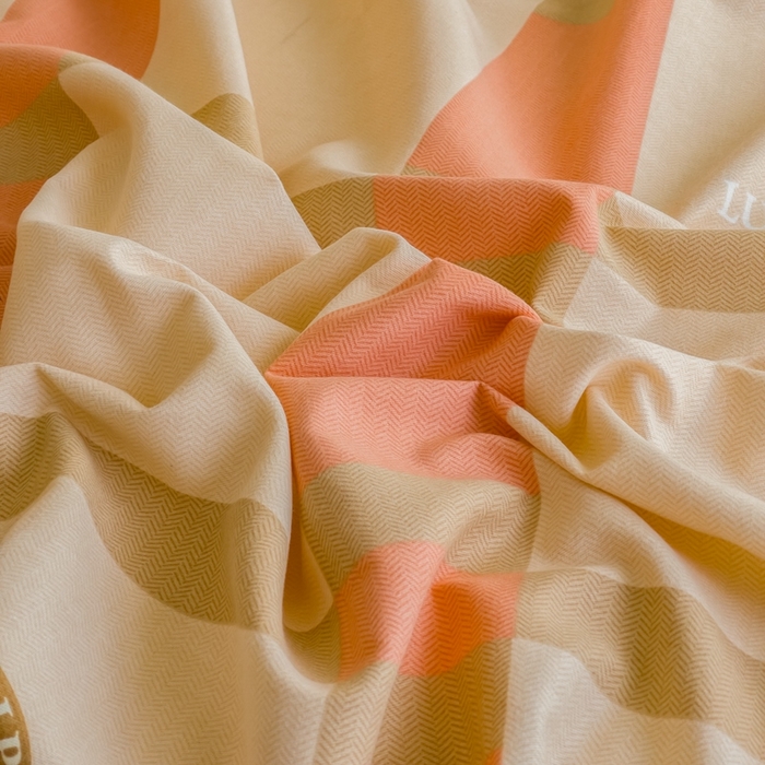 91家纺网 家纺一手货源 找家纺 金泰莱 2026新款爆款印花原棉老粗布床单 未安