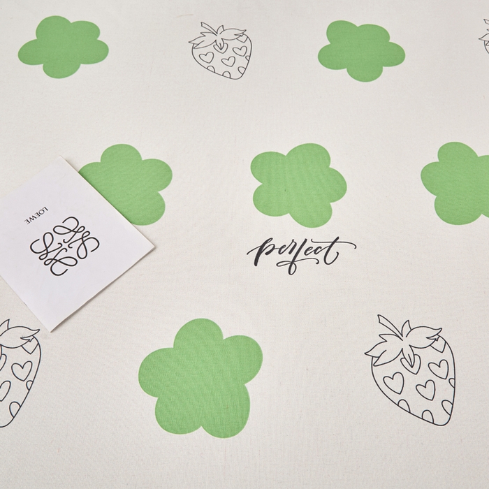 91家纺网 家纺一手货源 找家纺 金泰莱 2026新款爆款印花原棉老粗布床单 小花朵朵