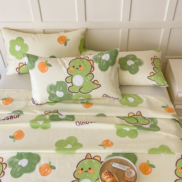 91家纺网 家纺一手货源 找家纺 金泰莱 2026新款原棉标印花老粗布床单 兮心