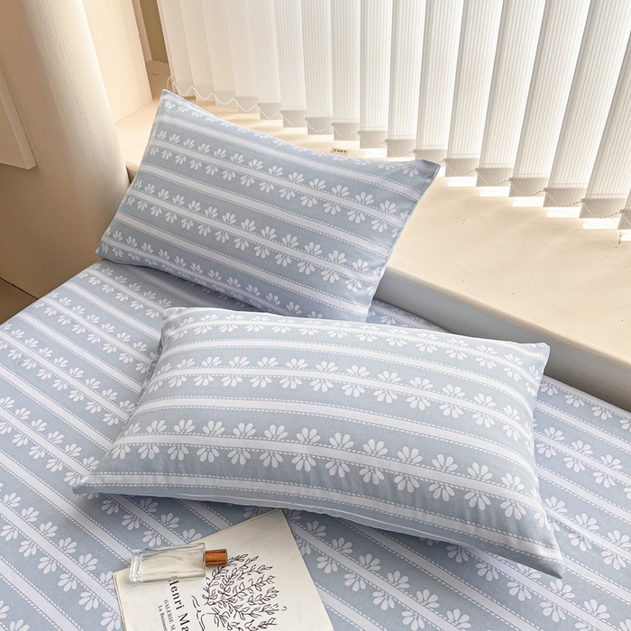 91家纺网 家纺一手货源 找家纺 金泰莱 2026新款原棉标印花老粗布床单 小时光