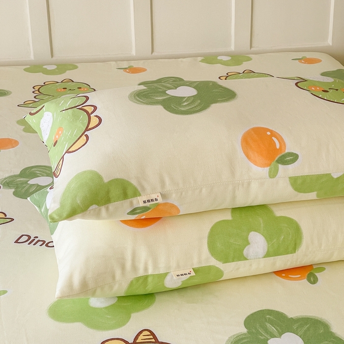 91家纺网 家纺一手货源 找家纺 金泰莱 2026新款原棉标印花老粗布床单 兮心