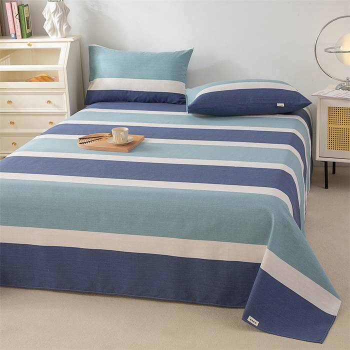 91家纺网 家纺一手货源 找家纺 金泰莱 2026新款原棉标印花老粗布床单 欢乐