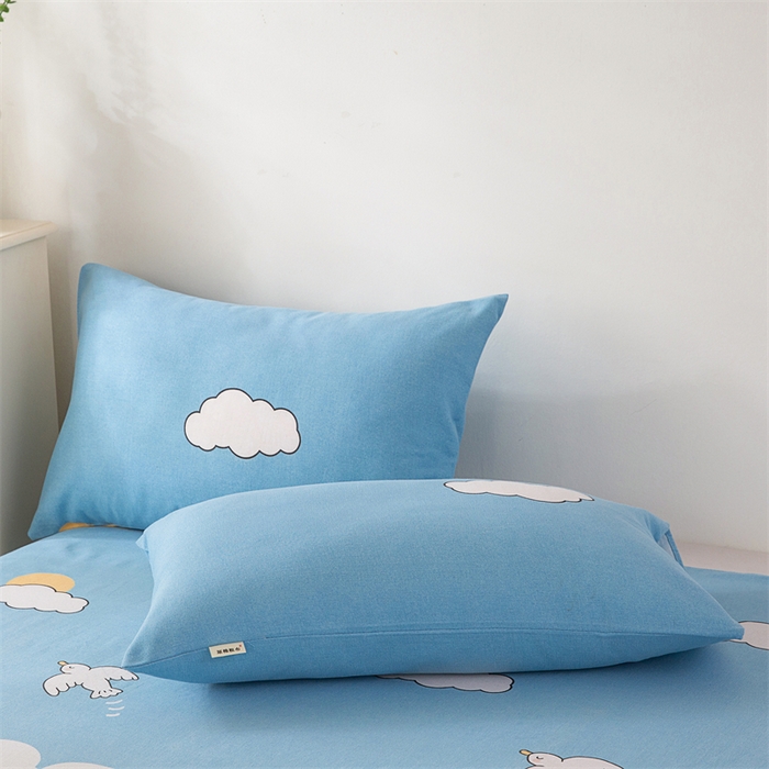 91家纺网 家纺一手货源 找家纺 金泰莱 2026新款原棉标印花老粗布床单 沐恋