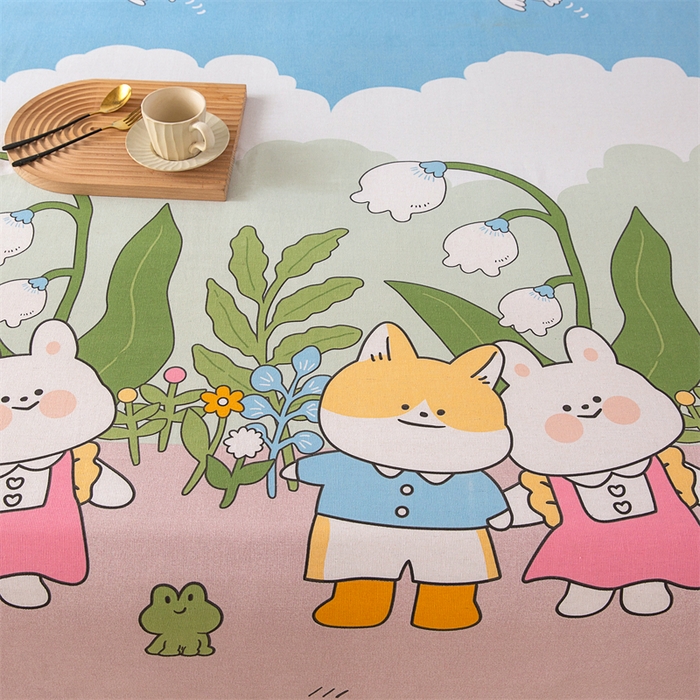 91家纺网 家纺一手货源 找家纺 金泰莱 2026新款原棉标印花老粗布床单 沐恋