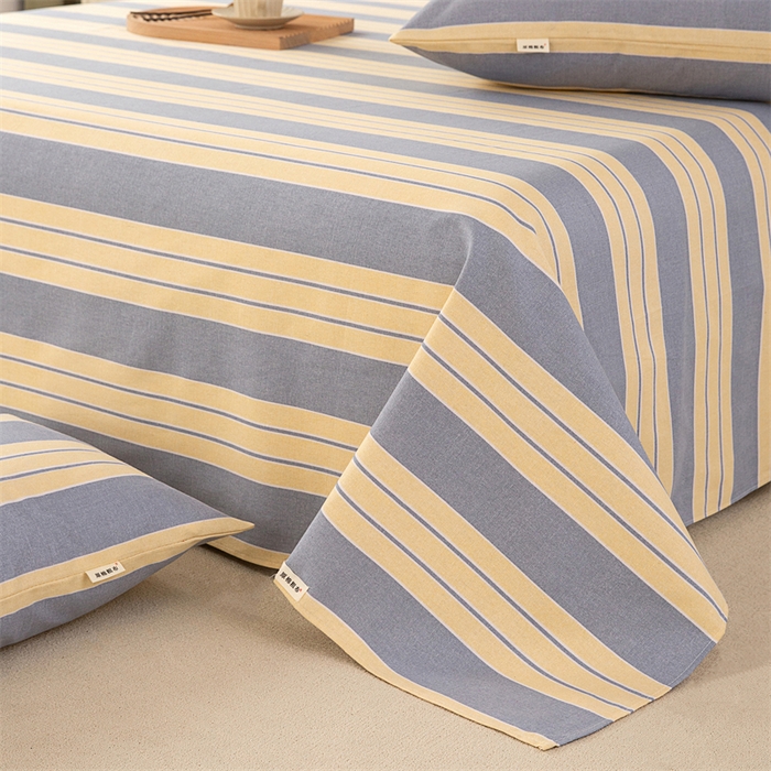 91家纺网 家纺一手货源 找家纺 金泰莱 2026新款原棉标印花老粗布床单 温馨