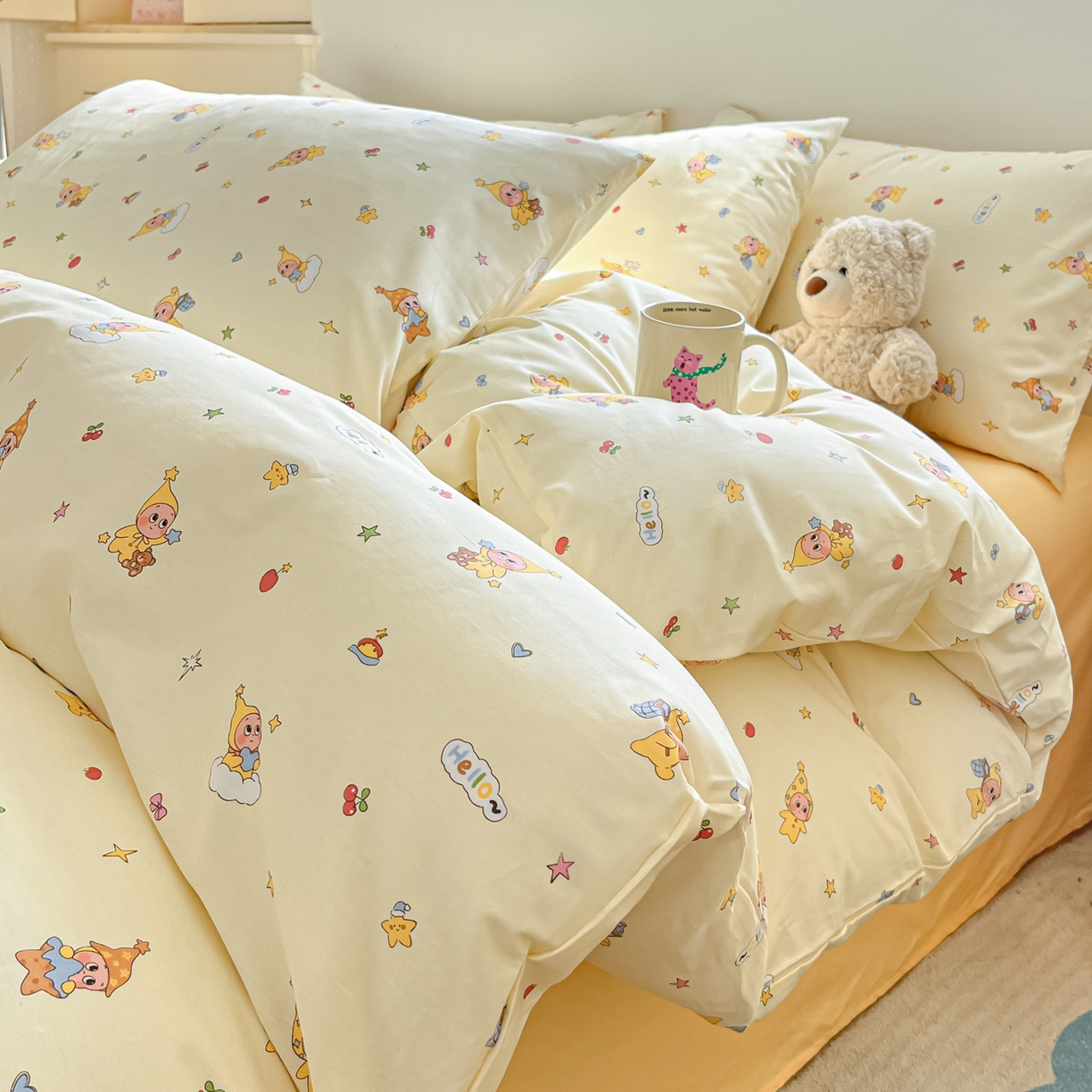 91家纺网 家纺一手货源 找家纺 （总）吉象家纺 2026春夏新款全棉纯棉印花四件套