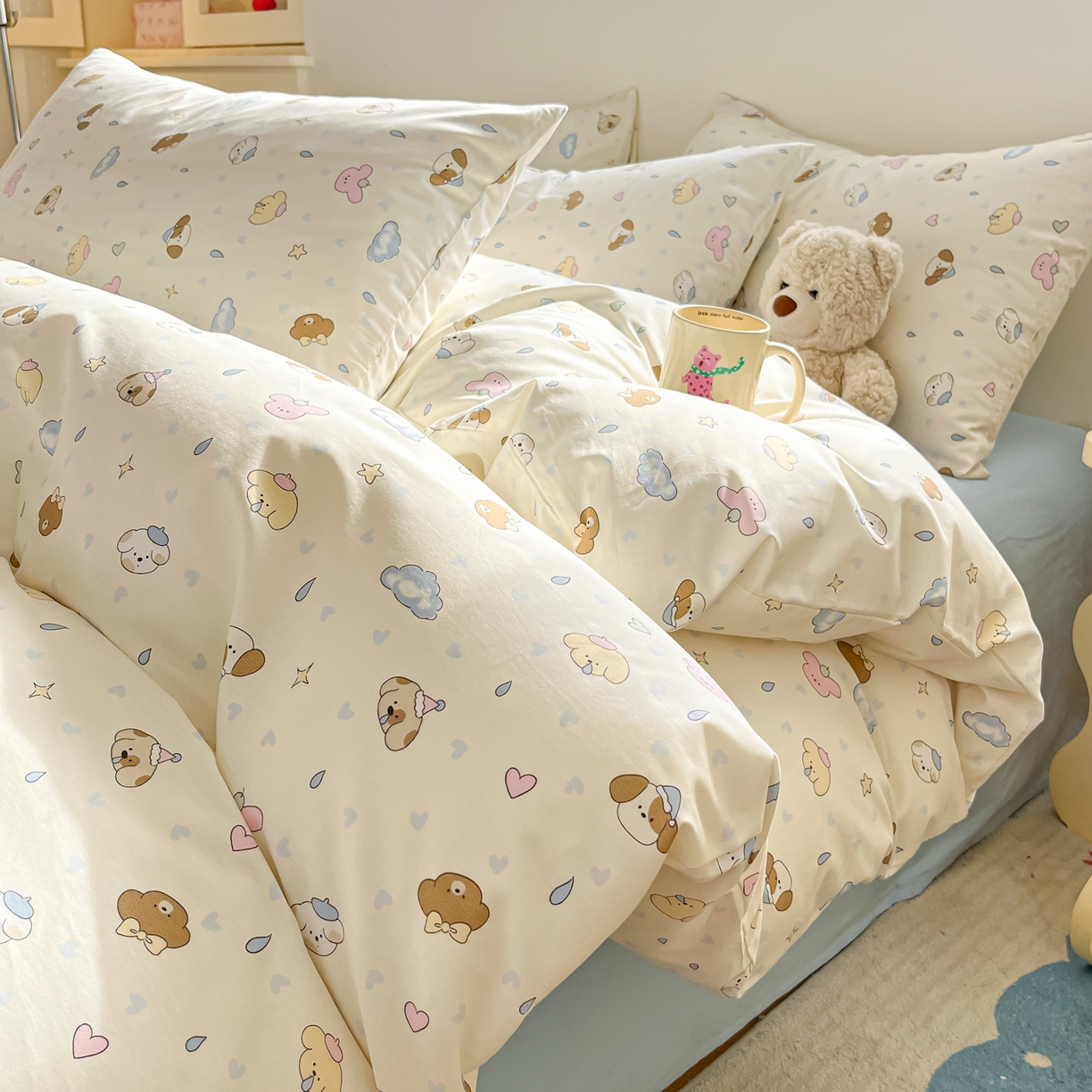 91家纺网 家纺一手货源 找家纺 （总）吉象家纺 2026春夏新款全棉纯棉印花四件套