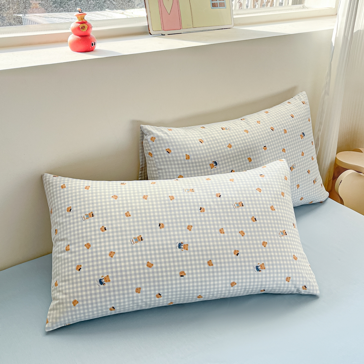 91家纺网 家纺一手货源 找家纺 吉象家纺 2026春夏新款全棉纯棉印花四件套 熊熊时光