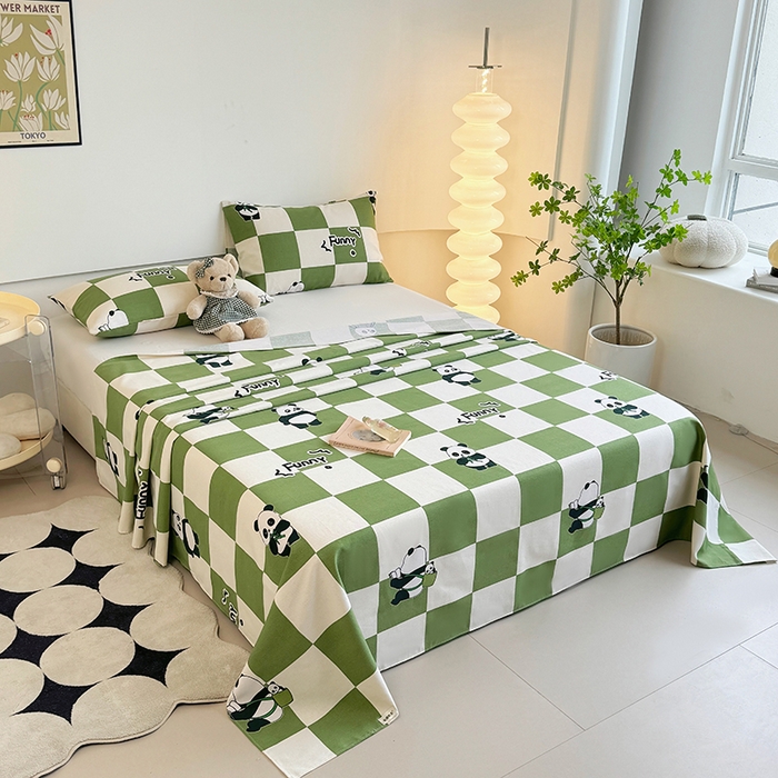 91家纺网 家纺一手货源 找家纺 （总）金泰莱 2026新款原棉标印花老粗布床单