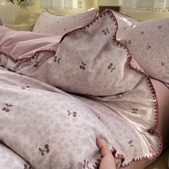 91家纺网 家纺一手货源 找家纺 （总）浮光家居 2026新款全棉贝壳边纯棉四件套系列2