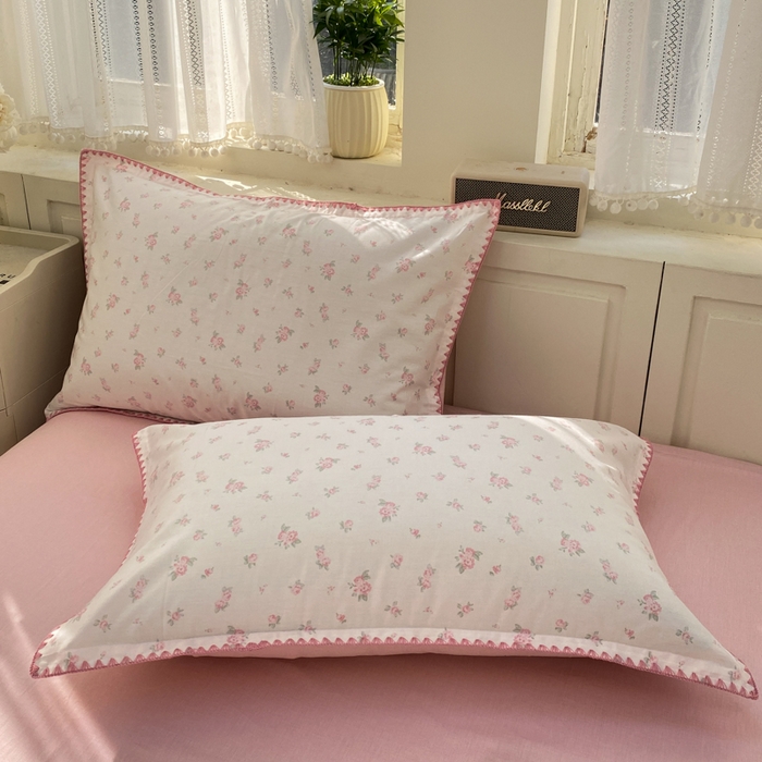 91家纺网 家纺一手货源 找家纺 浮光家居 2026新款全棉贝壳边纯棉四件套系列2 寻微