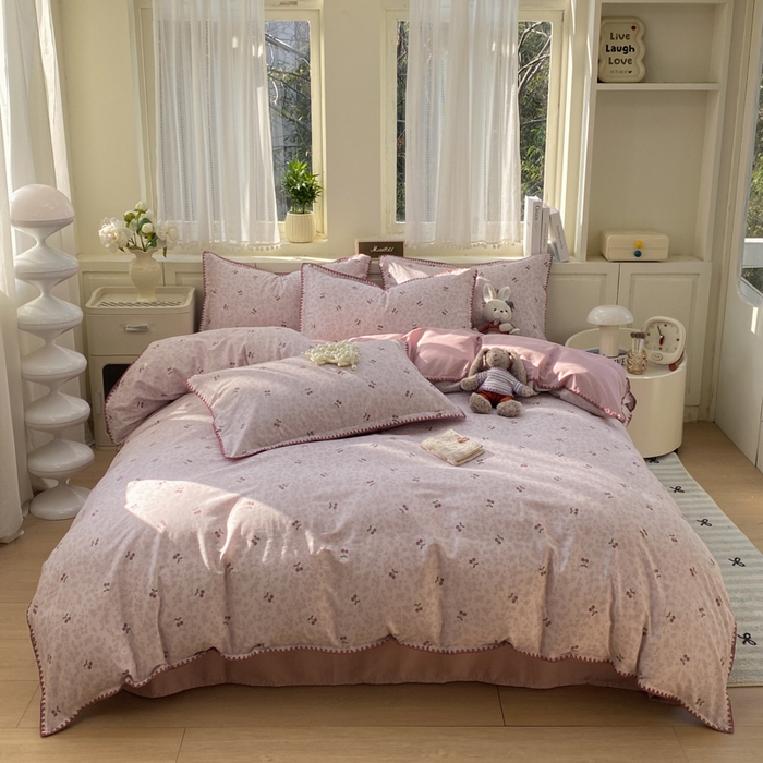 91家纺网 家纺一手货源 找家纺 （总）浮光家居 2026新款全棉贝壳边纯棉单被套系列2