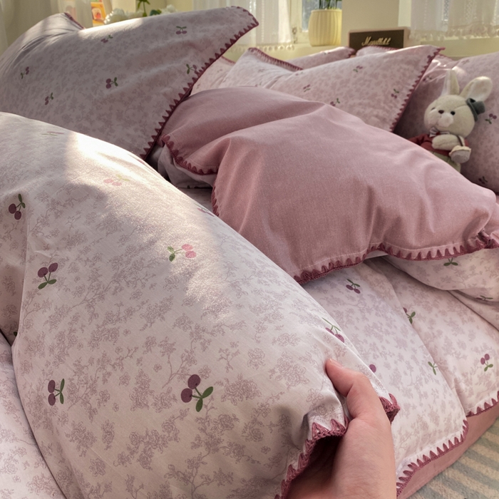 91家纺网 家纺一手货源 找家纺 （总）浮光家居 2026新款全棉贝壳边纯棉单被套系列2