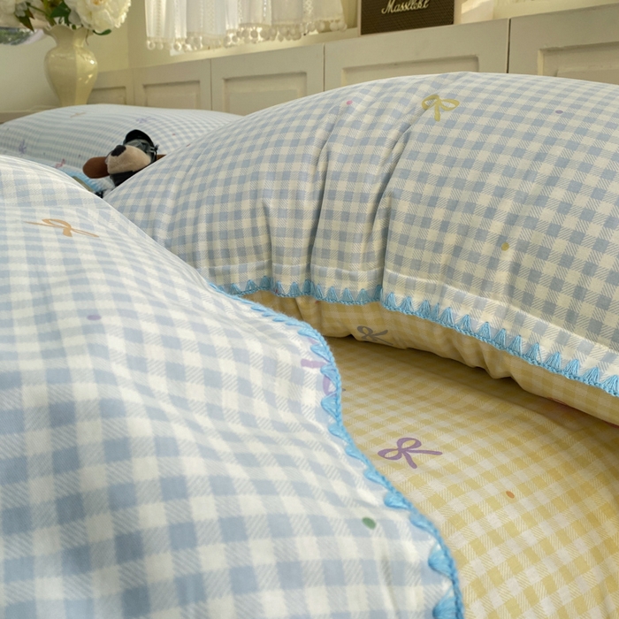 91家纺网 家纺一手货源 找家纺 浮光家居 2026新款全棉贝壳边纯棉单被套系列2 夏日恋格兰