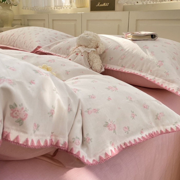 91家纺网 家纺一手货源 找家纺 浮光家居 2026新款全棉贝壳边纯棉单被套系列2 寻微