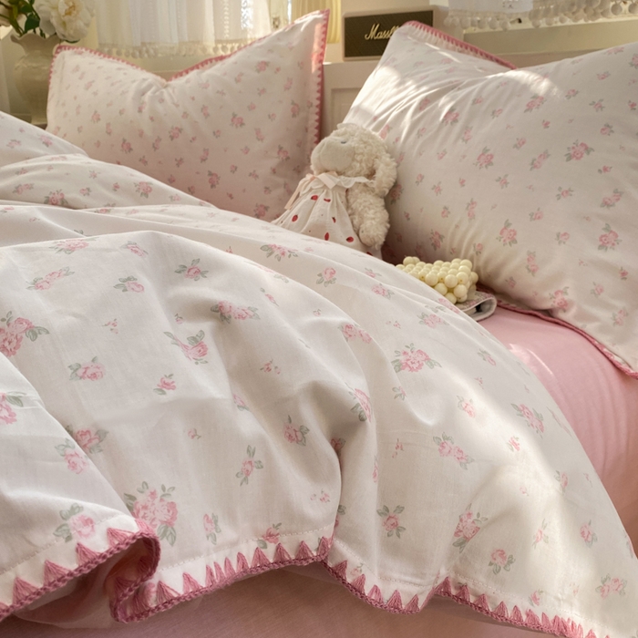 91家纺网 家纺一手货源 找家纺 浮光家居 2026新款全棉贝壳边纯棉单被套系列2 寻微