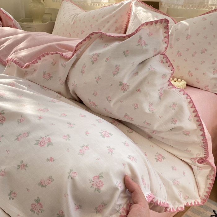 91家纺网 家纺一手货源 找家纺 浮光家居 2026新款全棉贝壳边纯棉单被套系列2 寻微