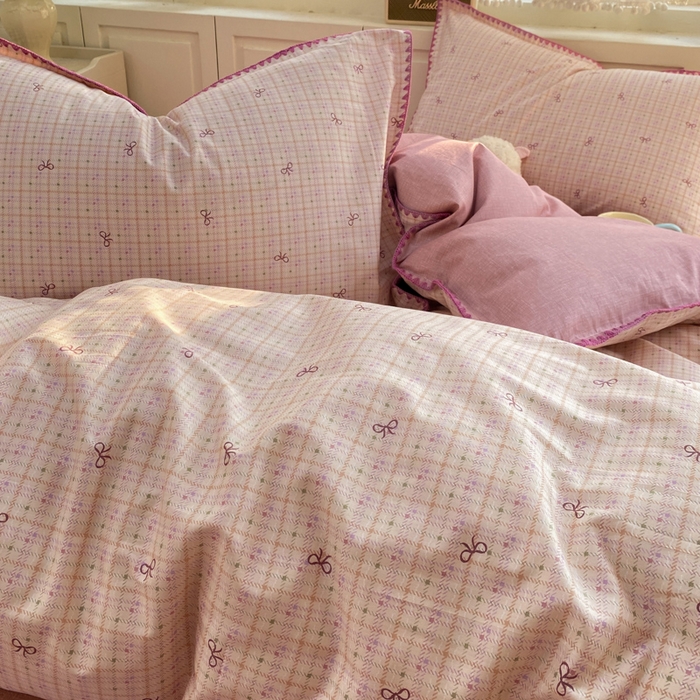 91家纺网 家纺一手货源 找家纺 浮光家居 2026新款全棉贝壳边纯棉单被套系列2 星慕