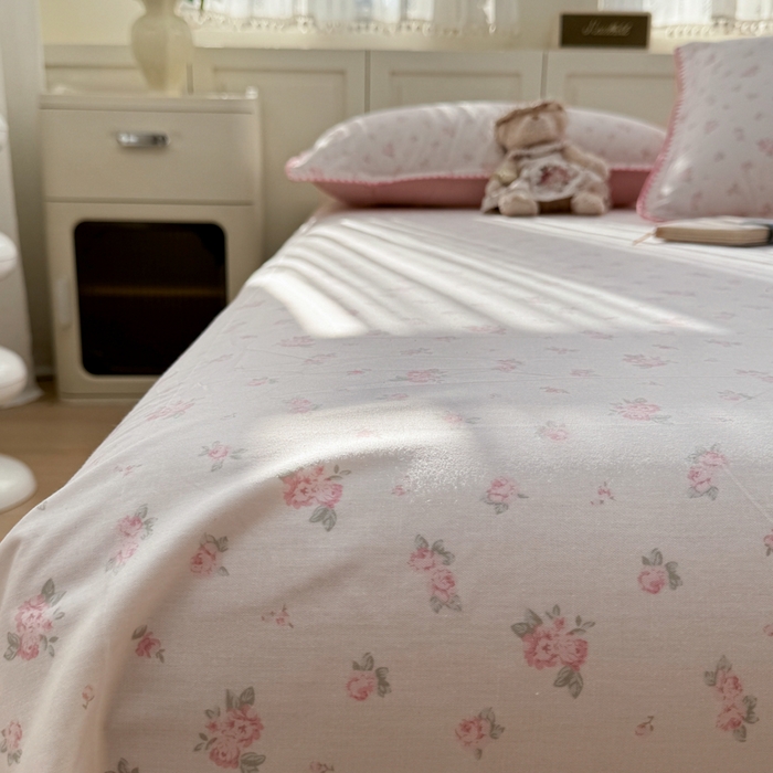 91家纺网 家纺一手货源 找家纺 浮光家居 2026新款全棉贝壳边纯棉单床单系列2 寻微