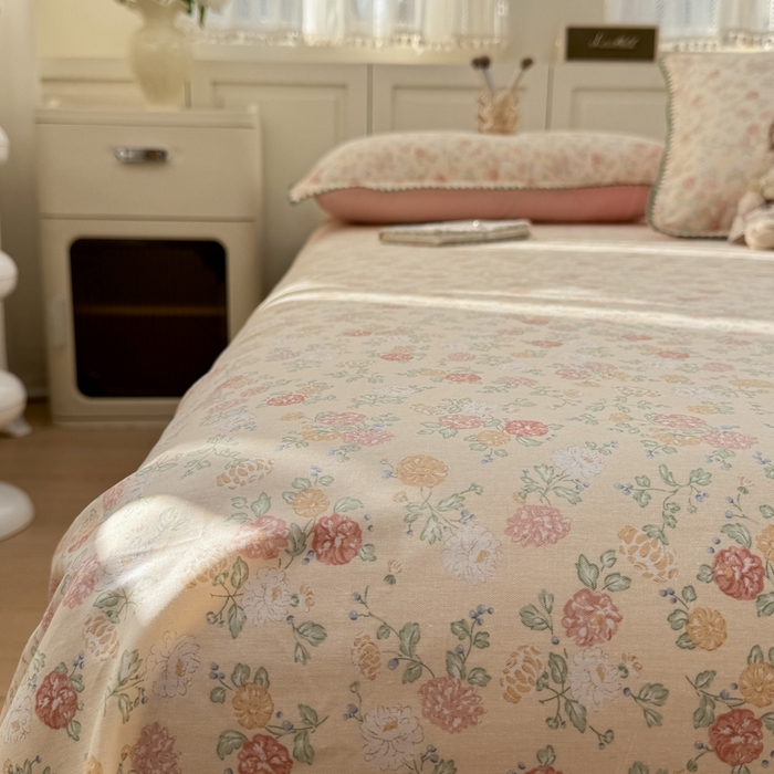 91家纺网 家纺一手货源 找家纺 （总）浮光家居 2026新款全棉贝壳边纯棉单床单系列2