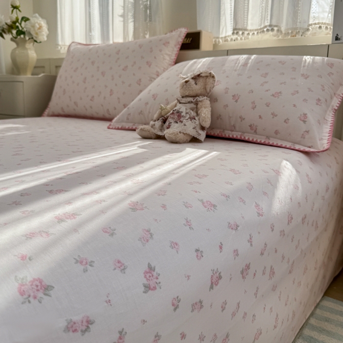 91家纺网 家纺一手货源 找家纺 浮光家居 2026新款全棉贝壳边纯棉单床单系列2 寻微