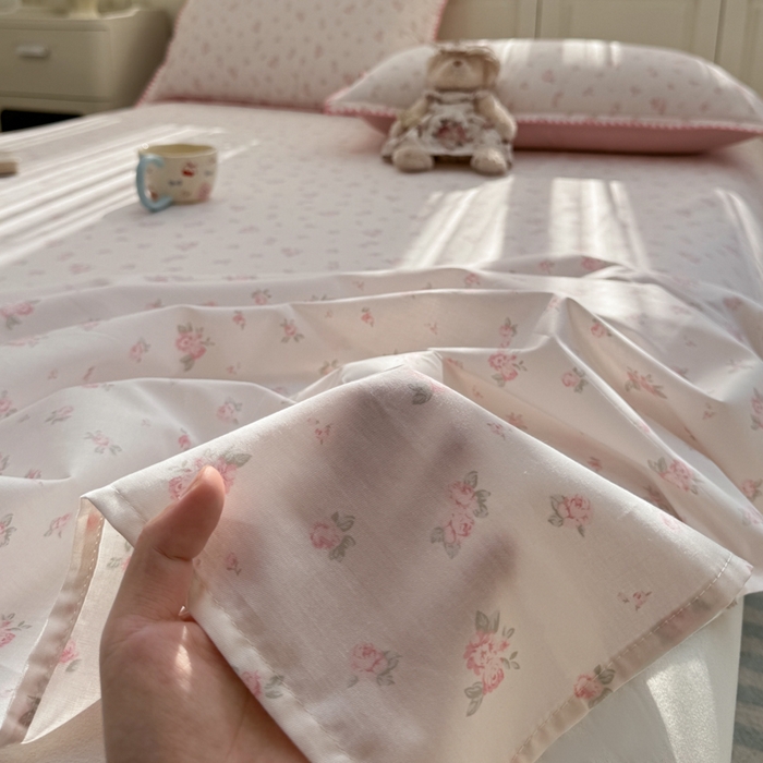 91家纺网 家纺一手货源 找家纺 浮光家居 2026新款全棉贝壳边纯棉单床单系列2 寻微