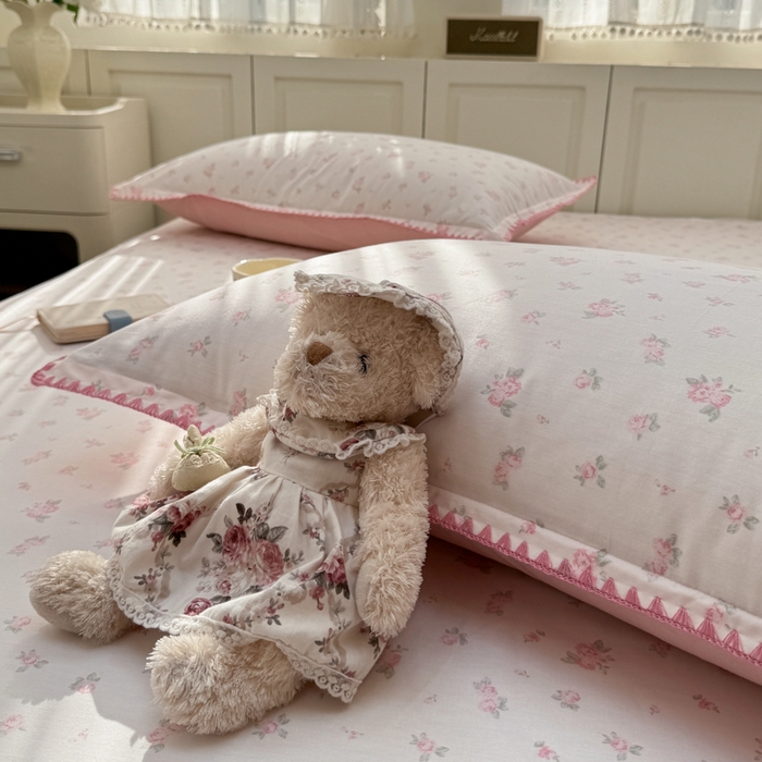 91家纺网 家纺一手货源 找家纺 浮光家居 2026新款全棉贝壳边纯棉单床单系列2 寻微