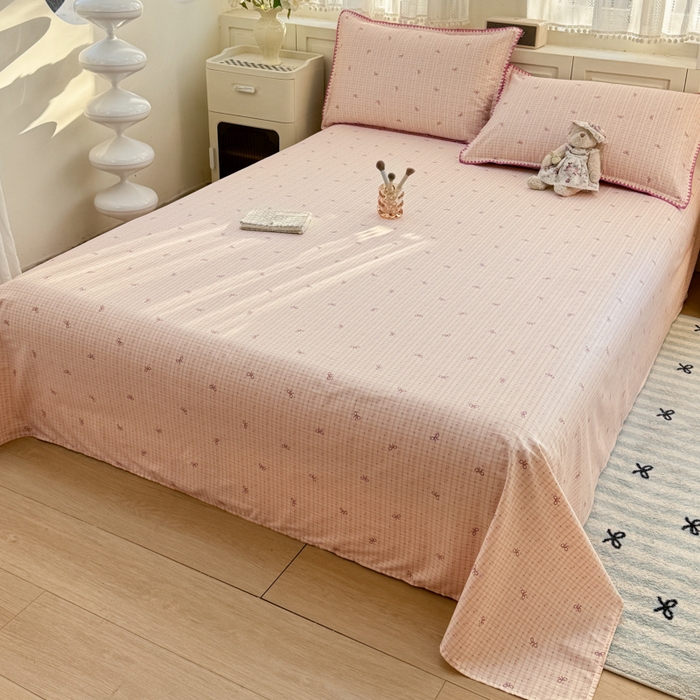 91家纺网 家纺一手货源 找家纺 浮光家居 2026新款全棉贝壳边纯棉单床单系列2 星慕