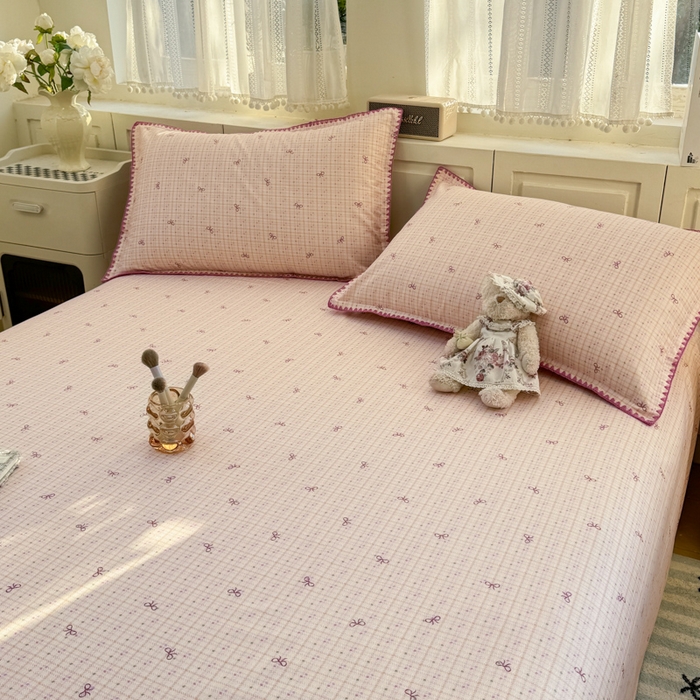 91家纺网 家纺一手货源 找家纺 浮光家居 2026新款全棉贝壳边纯棉单床单系列2 星慕