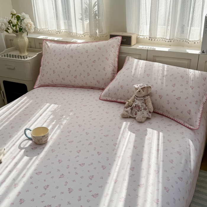 91家纺网 家纺一手货源 找家纺 浮光家居 2026新款全棉贝壳边纯棉单床单系列2 寻微