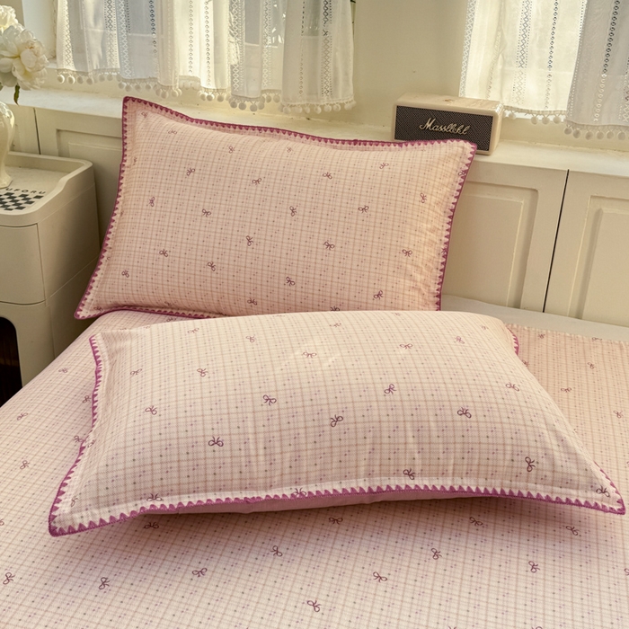 91家纺网 家纺一手货源 找家纺 浮光家居 2026新款全棉贝壳边纯棉单床单系列2 星慕