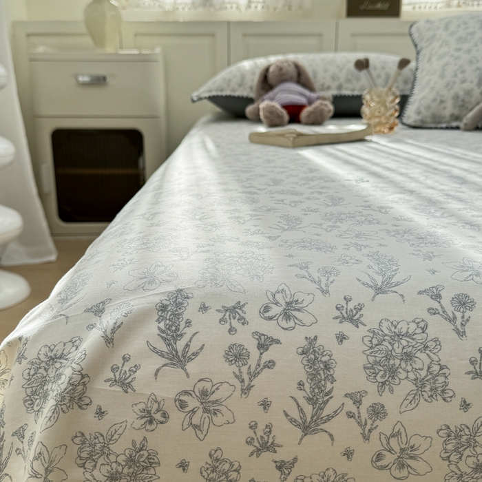 浮光家居 2026新款全棉贝壳边纯棉单床单系列2 蝶恋花