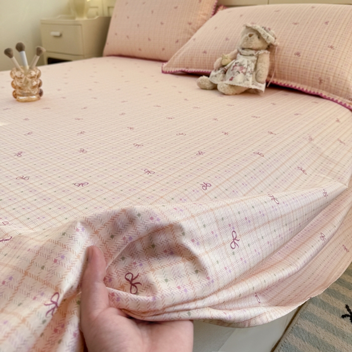 91家纺网 家纺一手货源 找家纺 浮光家居 2026新款全棉贝壳边纯棉单床单系列2 星慕