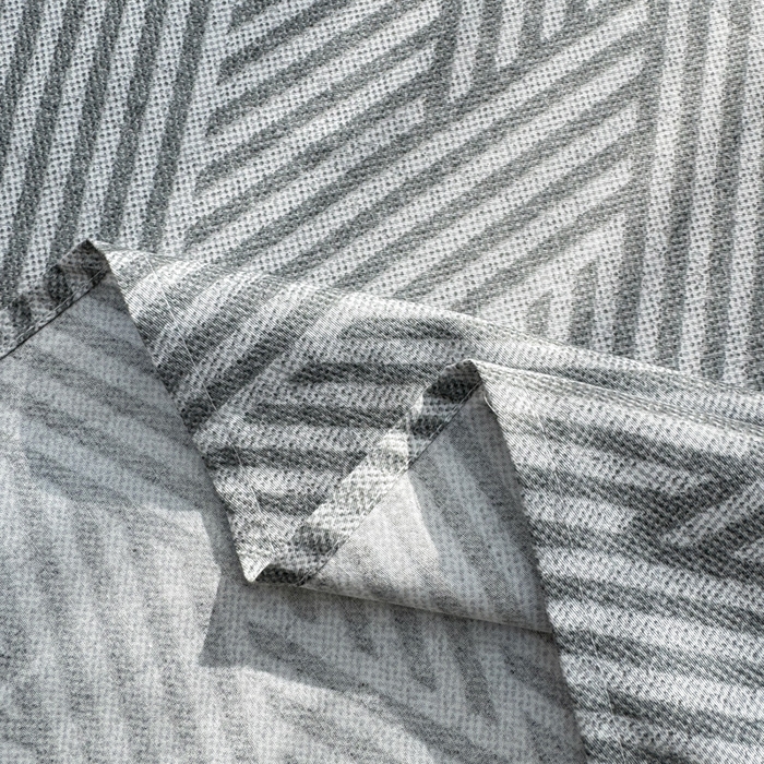 91家纺网 家纺一手货源 找家纺 浮光家居 2026新款全棉贝壳边纯棉单床单系列2 线韵时尚灰
