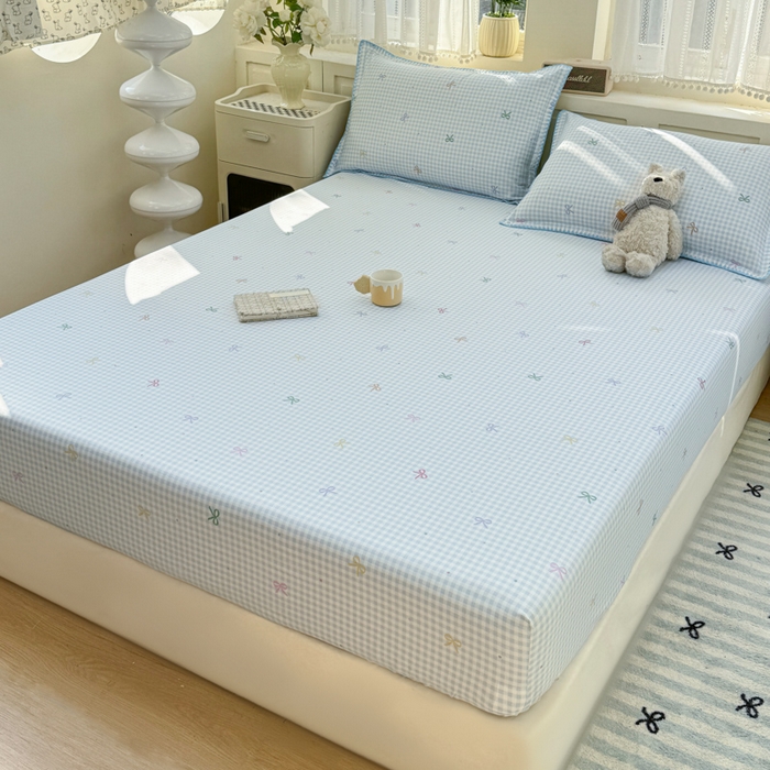 91家纺网 家纺一手货源 找家纺 浮光家居 2026新款全棉贝壳边纯棉单床笠系列2 夏日恋格兰