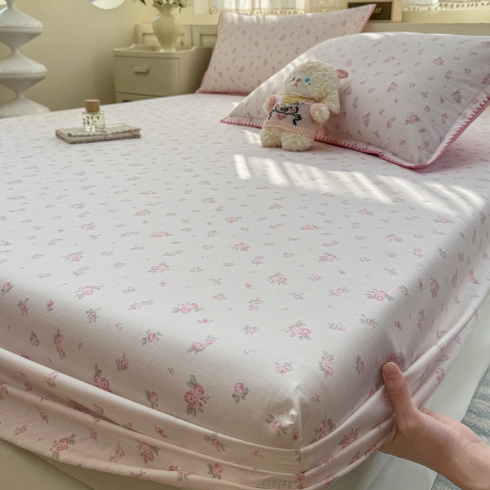 浮光家居 2026新款全棉贝壳边纯棉单床笠系列2 寻微