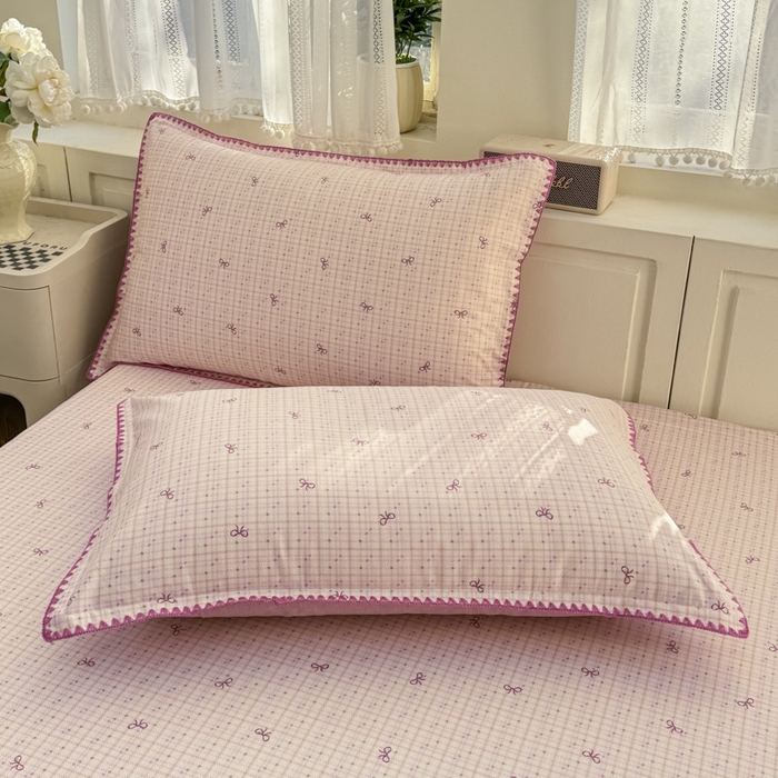 91家纺网 家纺一手货源 找家纺 浮光家居 2026新款全棉贝壳边纯棉单床笠系列2 星慕