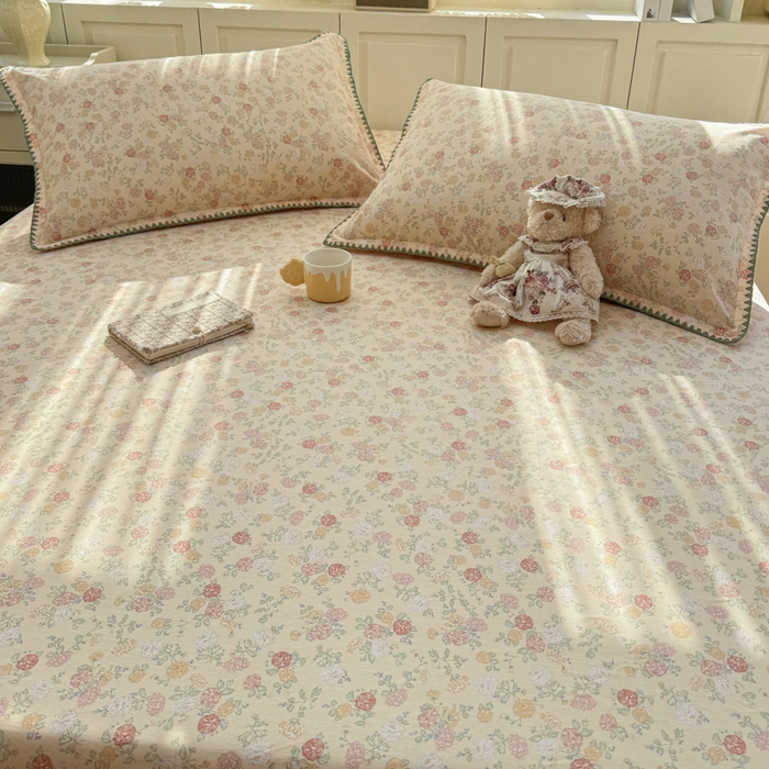 91家纺网 家纺一手货源 找家纺 浮光家居 2026新款全棉贝壳边纯棉单床笠系列2 爱丽花园