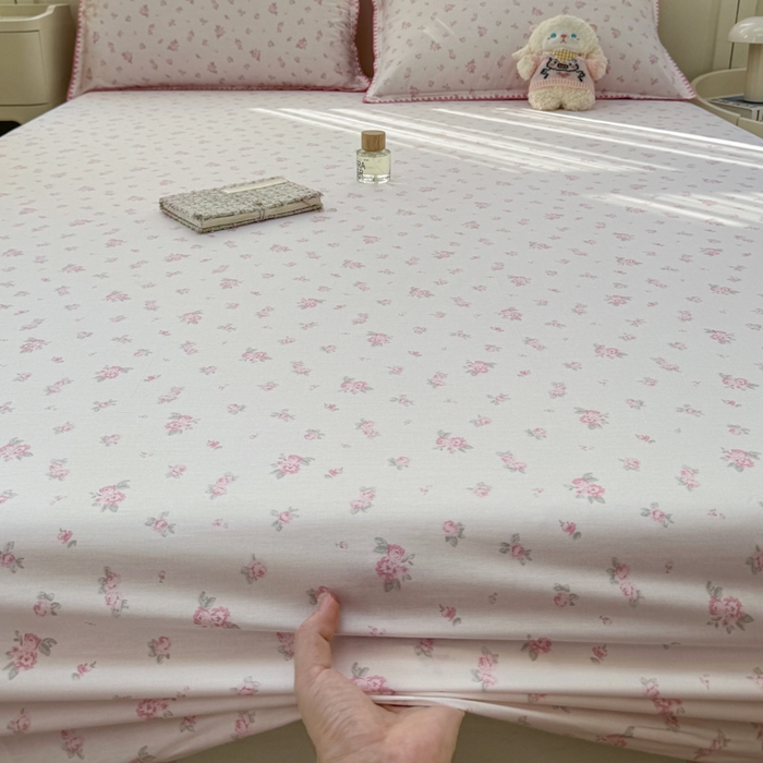 91家纺网 家纺一手货源 找家纺 浮光家居 2026新款全棉贝壳边纯棉单床笠系列2 寻微