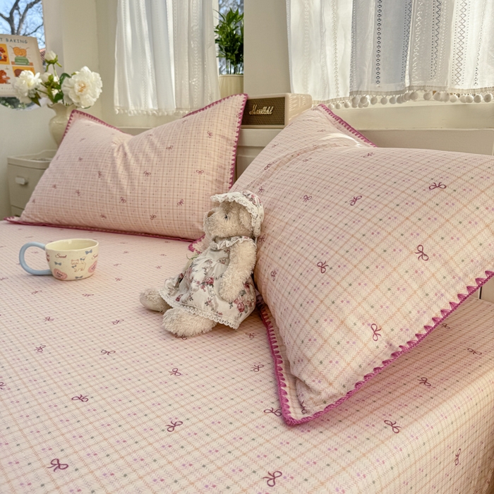 91家纺网 家纺一手货源 找家纺 浮光家居 2026新款全棉贝壳边纯棉单床笠系列2 星慕