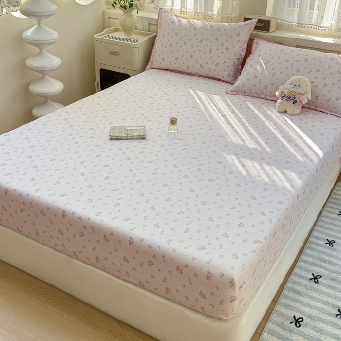 91家纺网 家纺一手货源 找家纺 浮光家居 2026新款全棉贝壳边纯棉单床笠系列2 寻微