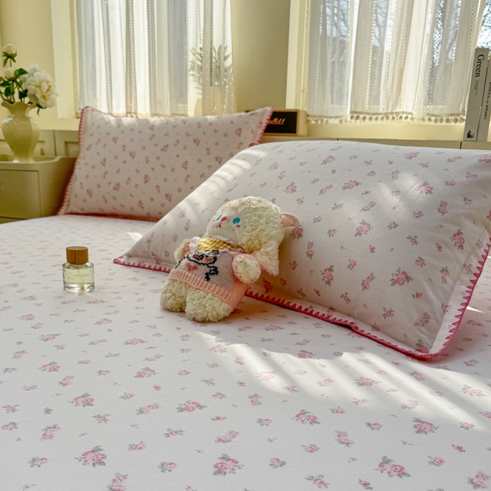 91家纺网 家纺一手货源 找家纺 浮光家居 2026新款全棉贝壳边纯棉单床笠系列2 寻微