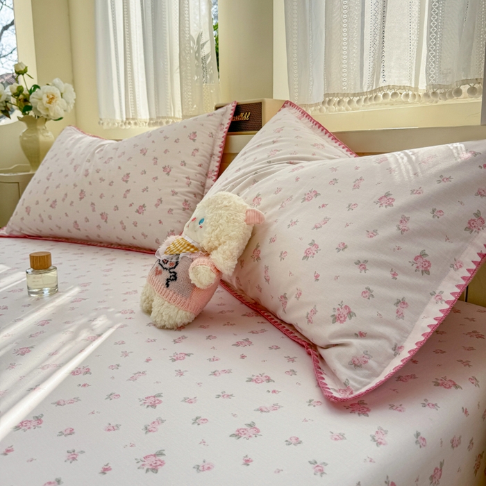 91家纺网 家纺一手货源 找家纺 浮光家居 2026新款全棉贝壳边纯棉单床笠系列2 寻微