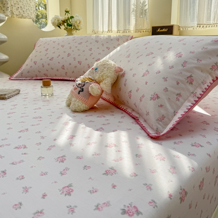 91家纺网 家纺一手货源 找家纺 浮光家居 2026新款全棉贝壳边纯棉单床笠系列2 寻微