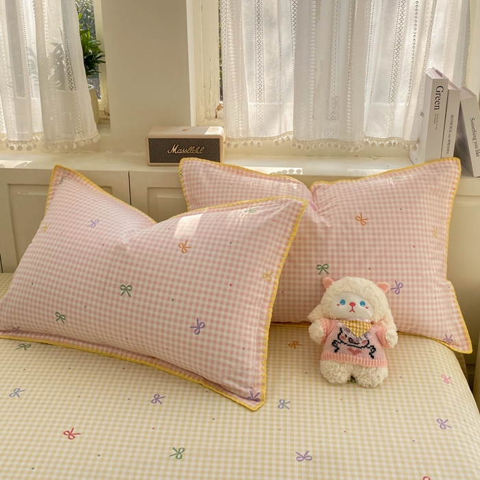 91家纺网 家纺一手货源 找家纺 （总）浮光家居 2026新款全棉贝壳边纯棉单枕套系列2