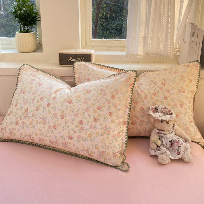 91家纺网 家纺一手货源 找家纺 （总）浮光家居 2026新款全棉贝壳边纯棉单枕套系列2