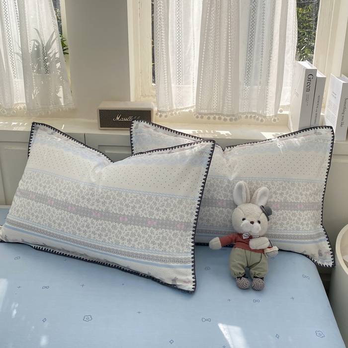 91家纺网 家纺一手货源 找家纺 （总）浮光家居 2026新款全棉贝壳边纯棉单枕套系列2