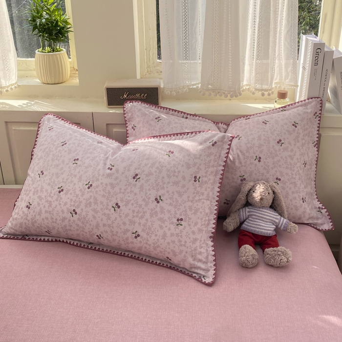 91家纺网 家纺一手货源 找家纺 （总）浮光家居 2026新款全棉贝壳边纯棉单枕套系列2