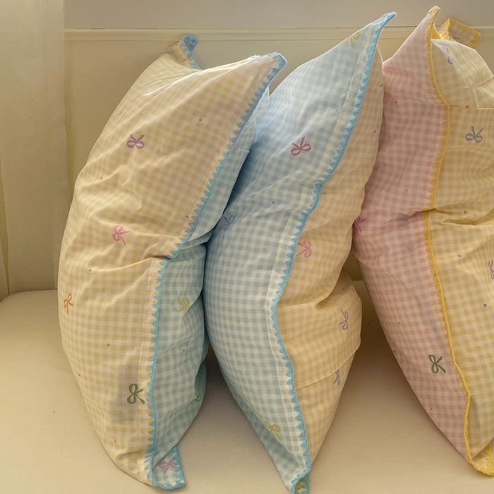 91家纺网 家纺一手货源 找家纺 浮光家居 2026新款全棉贝壳边纯棉单枕套系列2 夏日恋格兰