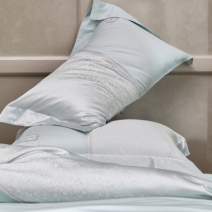 91家纺网 家纺一手货源 找家纺 （总）诗黛尔 2026春夏新款高精密长绒棉刺绣芙洛拉系列四件套（会员-20）